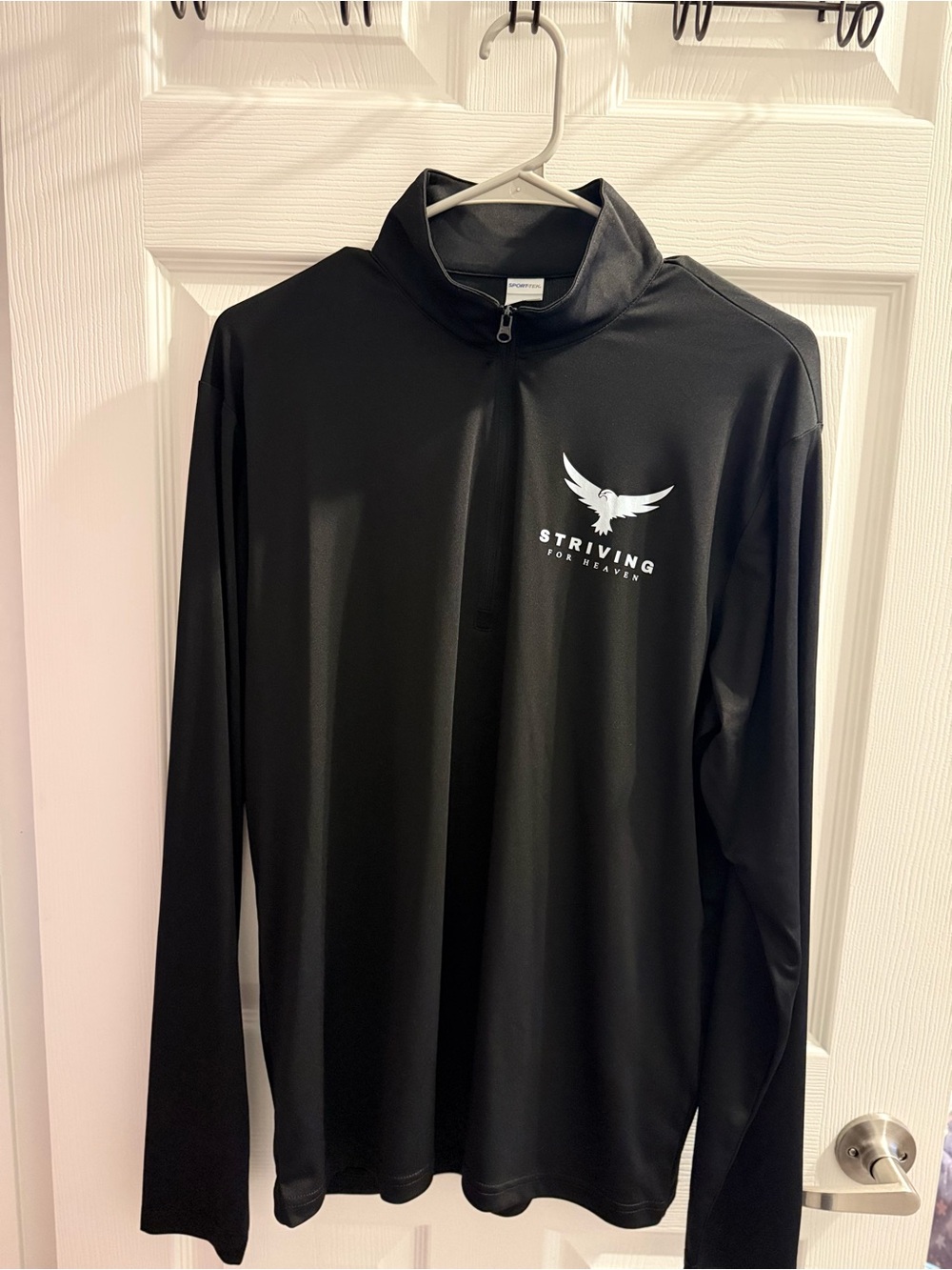 Striving For Heaven Black Quarter-Zip long sleeve